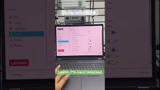 Lenovo ThinkPad P16 Gen 2 BIOS Unlocked 🔓 | Password Removed | Pro Service #burraqtechnologies