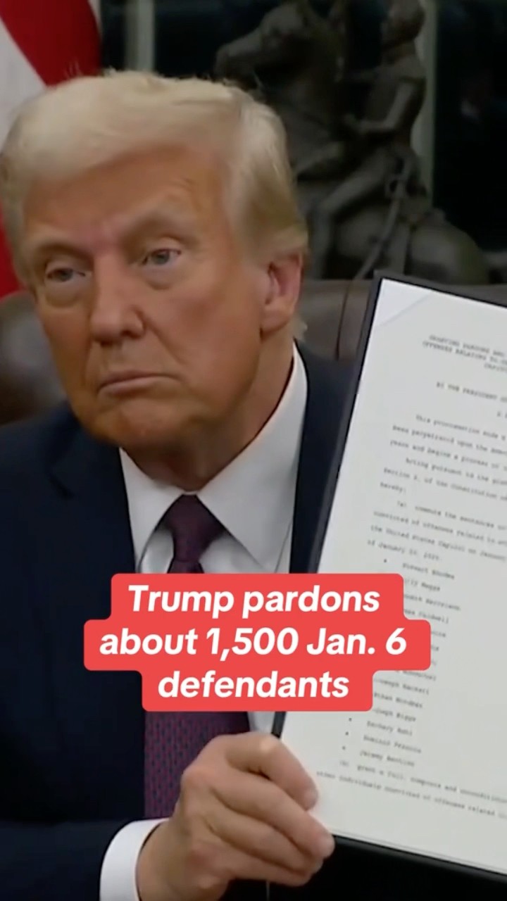 Trump pardons about 1,500 Jan. 6 defendants #shorts