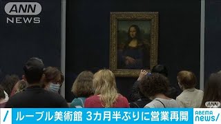 ルーブル美術館3カ月半ぶり再開　マスク義務付け(20/07/06)