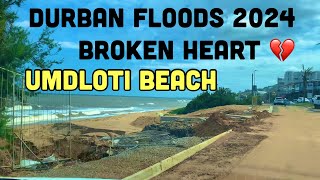 Broken Heart at Umdloti Beach Durban Flood Disaster 2024