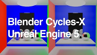 Unreal Engine 5 Lumen vs Blender Cycles X