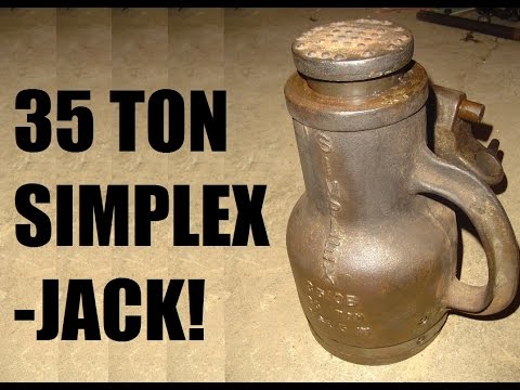 Old 35 Ton Simplex Screw Jack - One more way to blow $20...