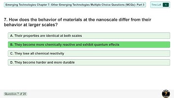 Emerging Technologies Chapter 7: Other Emerging Tech MCQs Part 3 | #freshman  #mcqs