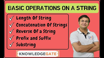 Basic Operations on strings | TOC | Tofl | THEORY OF COMPUTATION | AUTOMATA THEORY | part-7