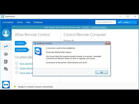 teamviewer free issues timeout