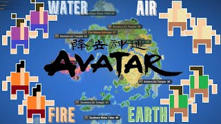 The 4 Elements Fight On The AVATAR Map For 200 Years! - WorldBox Battle Royale screenshot 5