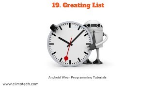 Creating List for Android Wear - Tutorial 19