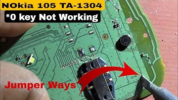 Nokia 105 TA-1304 Button Problem || 1 Jumper Ways Solve || 0 Key Not Working #jamobilerepair
