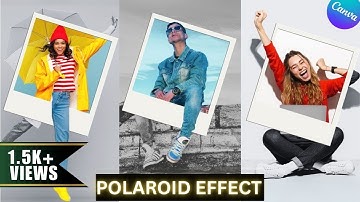 Creative Polaroid effect in Canva - Pop out effect canva tutorial