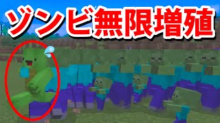 【ドッキリ】バグでゾンビが無限に出てくるドッキリがマジでヤバかった！【マインクラフト】