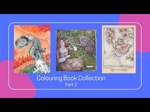 Colouring Book Collection Including All W.I.Ps And Finished Pages - Part 2: Early Books