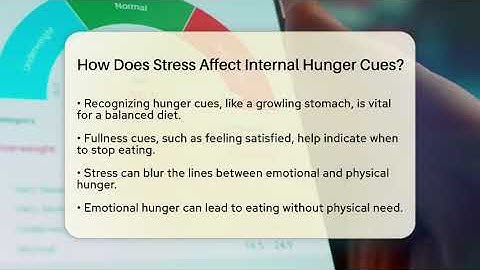 How Does Stress Affect Internal Hunger Cues? - Your Nutrition Network