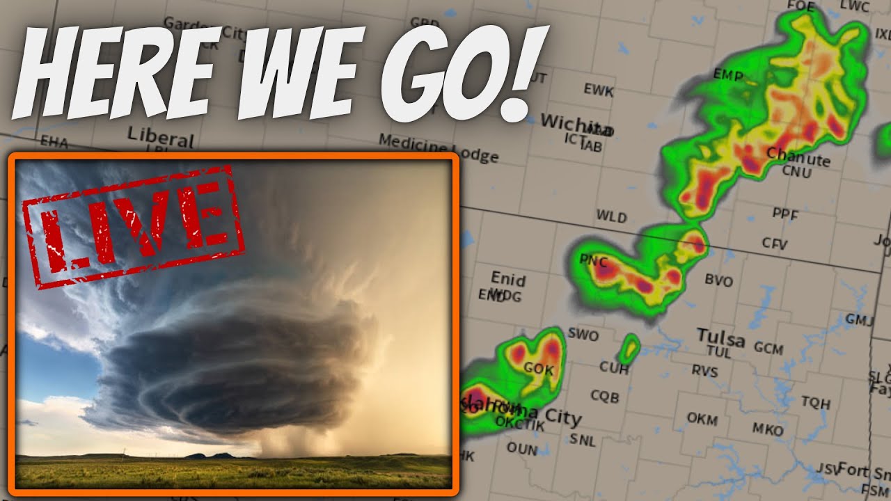 🔴BREAKING WEATHER - Large Hail, Tornadoes & Wind Damage Likely! Live ...