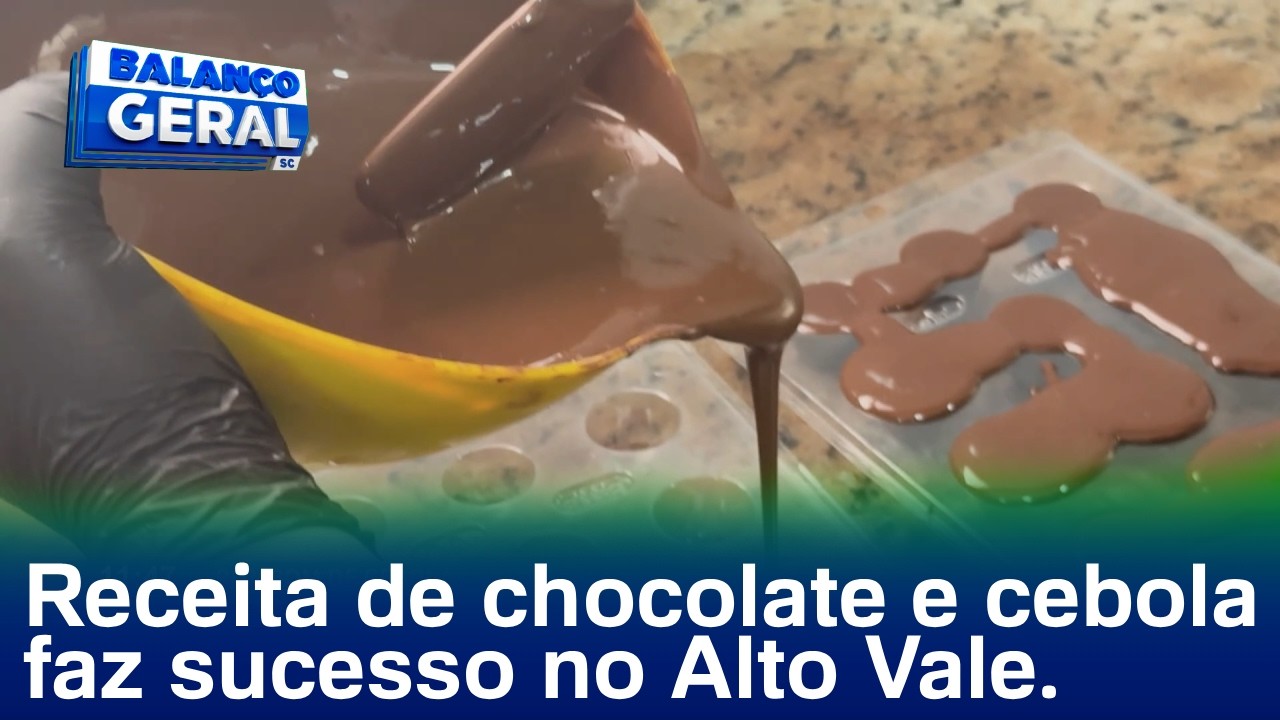 Bombom de cebola: receita que une chocolate e cebola faz sucesso no Alto Vale do Itajaí