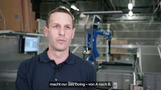 Der erste Kommissionier-Roboter in der Geberit Gruppenlogistik (de)