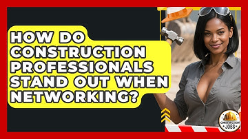 How Do Construction Professionals Stand Out When Networking? - Construction Jobs
