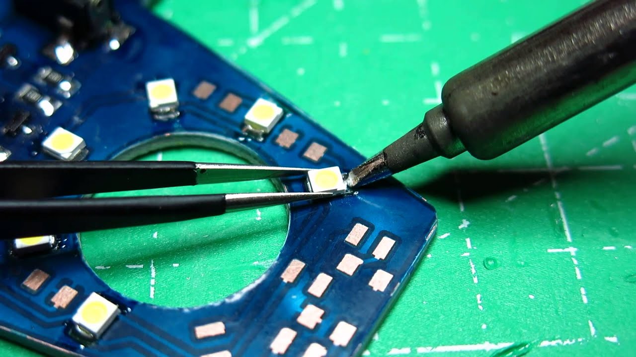 Soldering SMD LED diodes YouTube