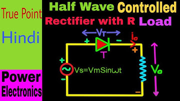 Single Phase Half Wave Controlled Rectifier with R load || in Hindi