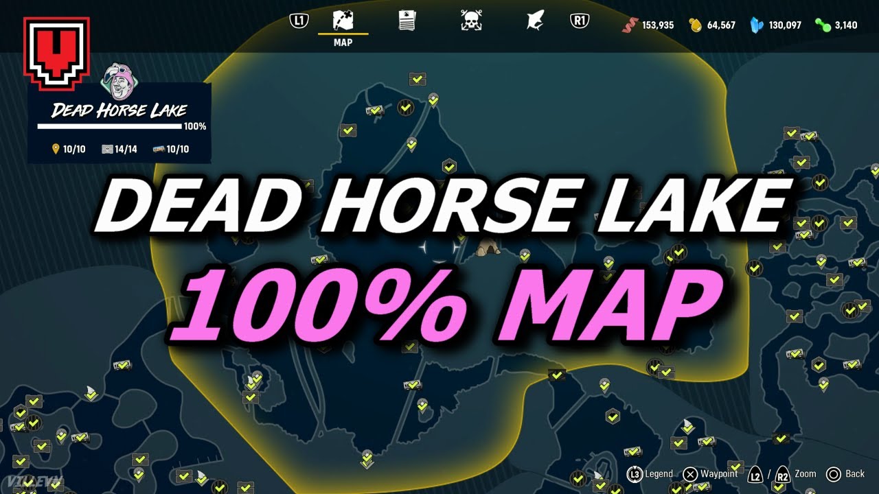 Dead Horse Lake map 100%: All collectibles, landmarks, caches