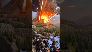 🌋🔥 Massive Volcano Eruption! Flames Shoot Into the Sky! 😱#viralshorts #trendingshorts