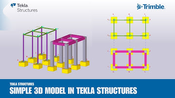 Tekla Structures 2025 Tutorial: Simple 3D Model, Numbering, GA Drawings, Reports & IFC Export