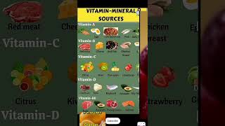 Vitamin-Mineral sources#healthtips#health #vitamin#minerals#eatting #youtubeshorts#song #viralvideo