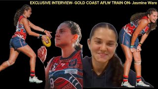 EXCLUSIVE INTERVIEW- Jasmine Ware- Gold Coast AFLW train on #aflw
