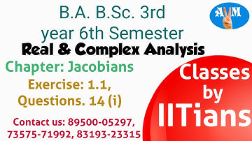 Real & Complex Analysis, B.A., B.Sc. 3rd year (Semester 6th) Ex 1.1, Question 14(i)