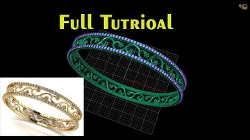 #fulltutorial #bangles #diambangles #goldbangles #cad #jwellery #3d #beginners