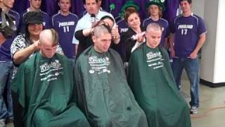 Pilot Men's Soccer Team Goes Bald For Kids and a Cause