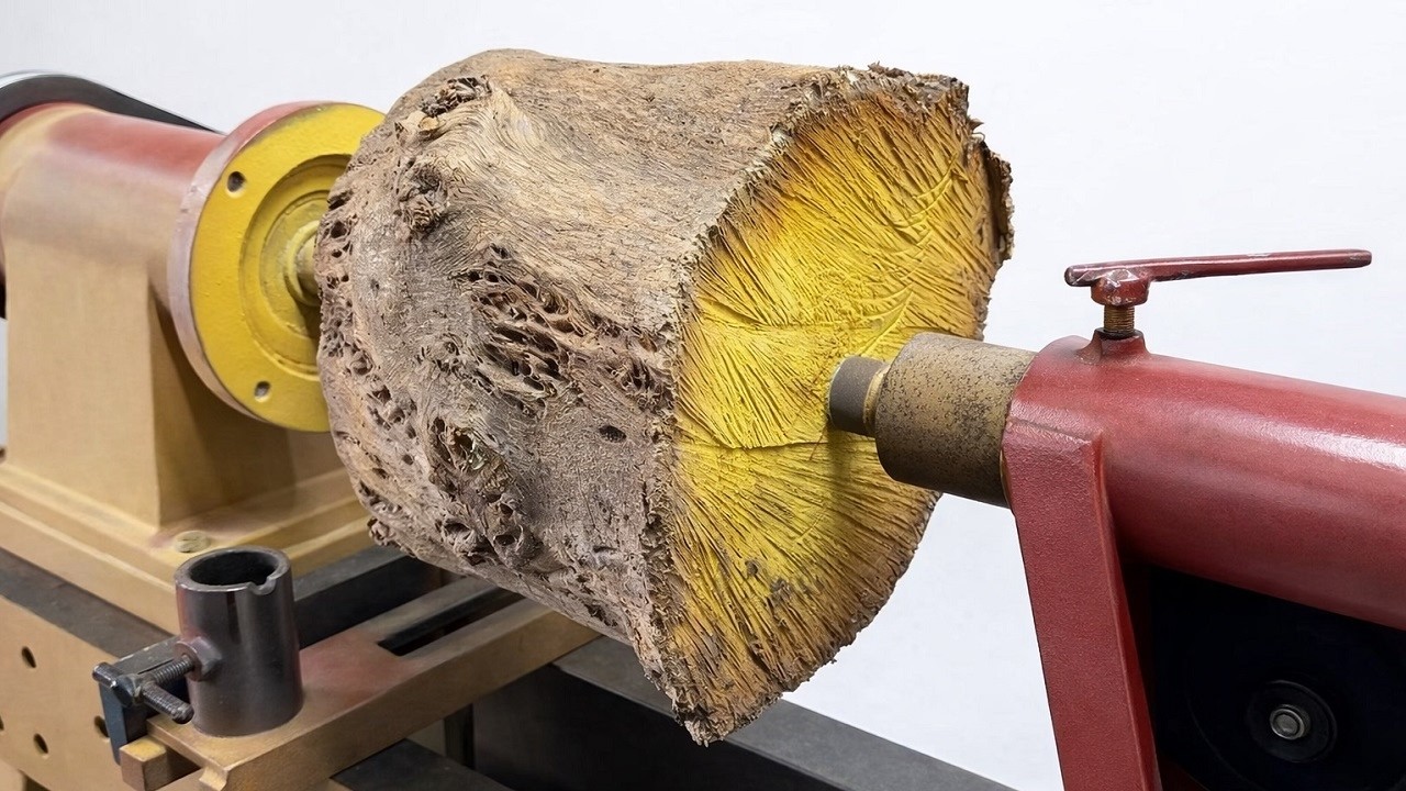 Pumpkin carving || Inside a handcrafted woodworking workshop WOOD TURNING