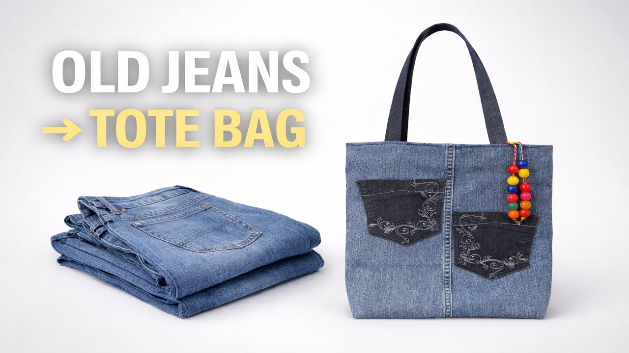 Прекратите покупать сумки-шопперы и сделайте вместо них вот это (джинсовая сумка-шоппер).