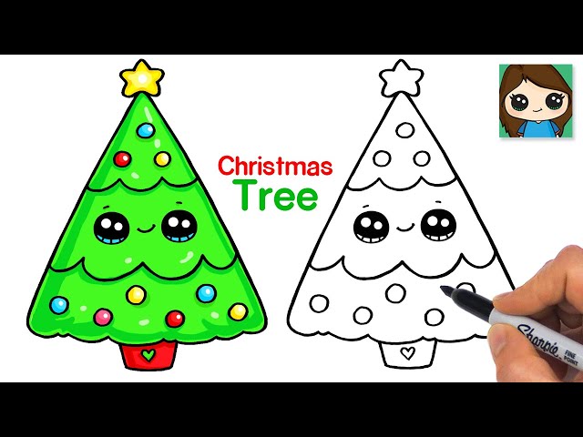 How to draw Christmas for Kids ages 4 - 8