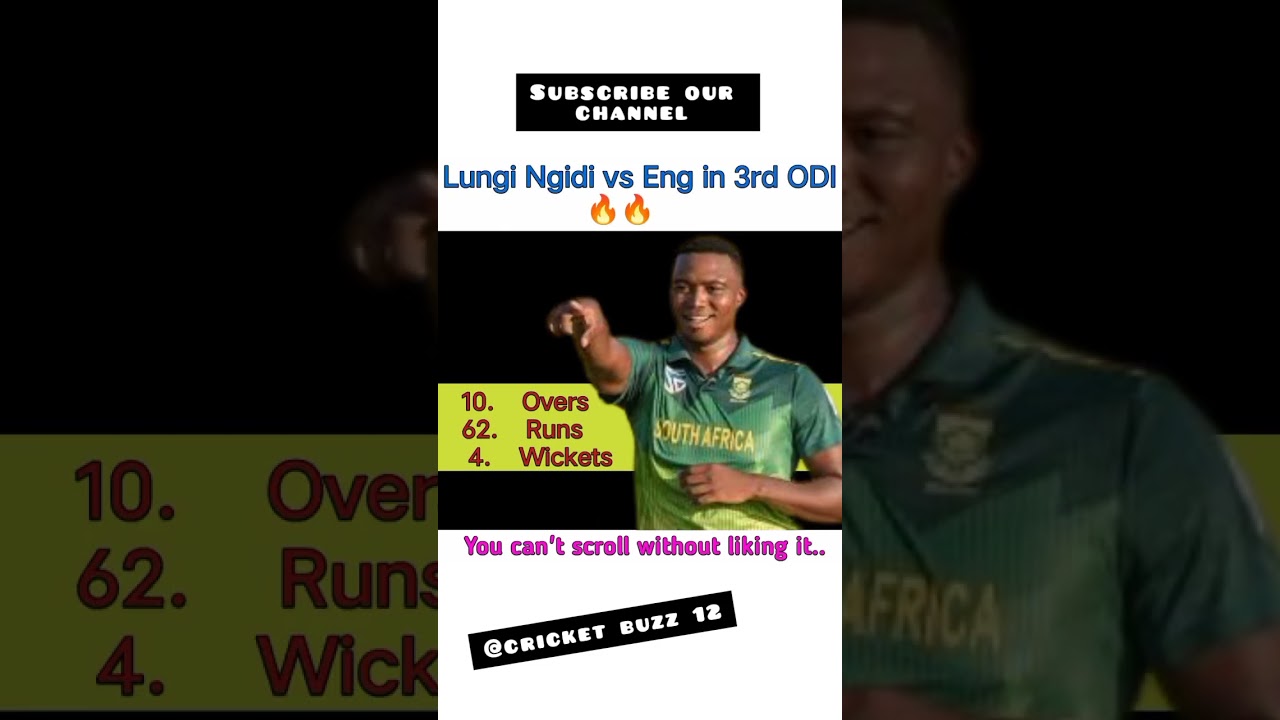 Lungi Ngidi wickets against England 