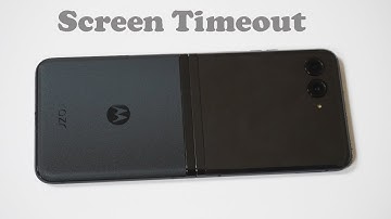How To Change Screen Timeout On Motorola Razr Plus / 40 Ultra