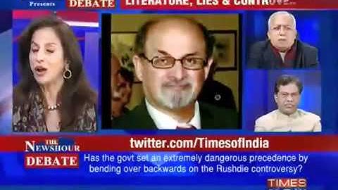 Debate Rushdie row turns ugly 1   YouTube