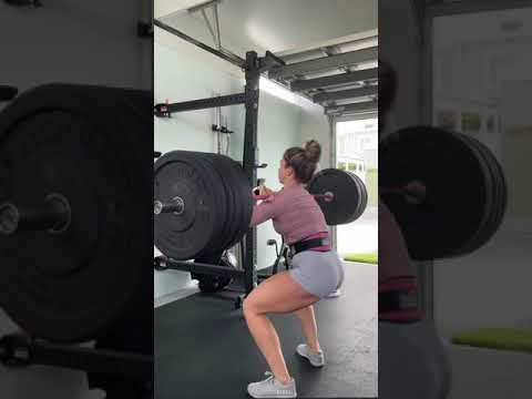 Crazy Strong Crossfit girl - Heavy Squat Workout | Brute Lifting Girls #shorts