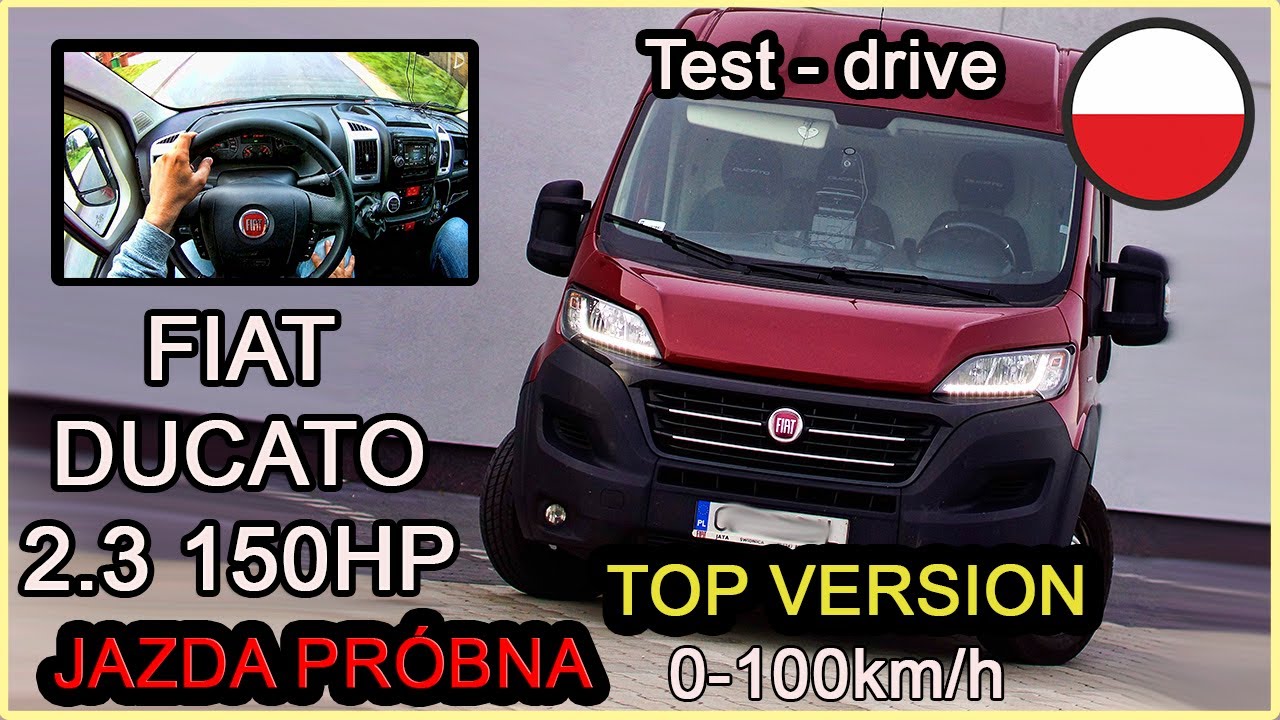 Fiat Ducato 2.3 MultiJet 150HP 2018r TEST Jazda Próbna