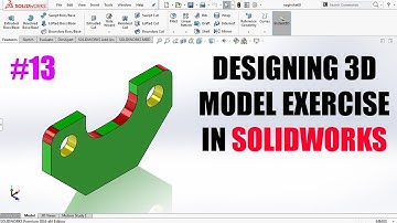 solidworks Tutorial: Designing 3D model exercise (13)