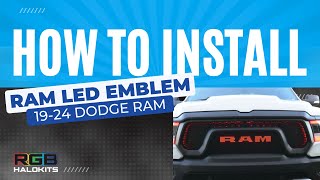 How to Install RAM Illuminated LED Emblem for 19-24 Dodge Ram