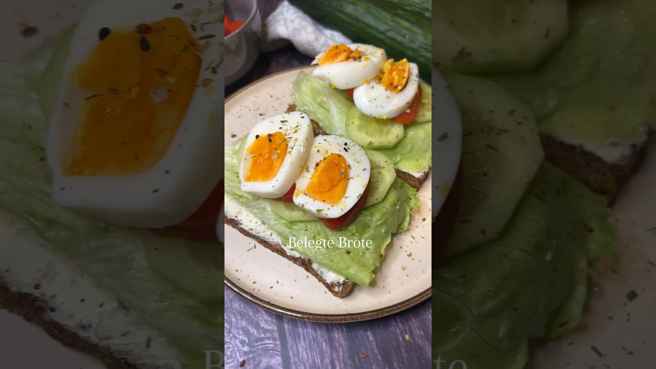 Belegte Brote 😍 Frühstücksidee 10/10 ✨ Wer liebt auch so einfache Rezepte? 