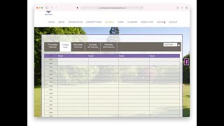 How to book a tee time on the members webpage.