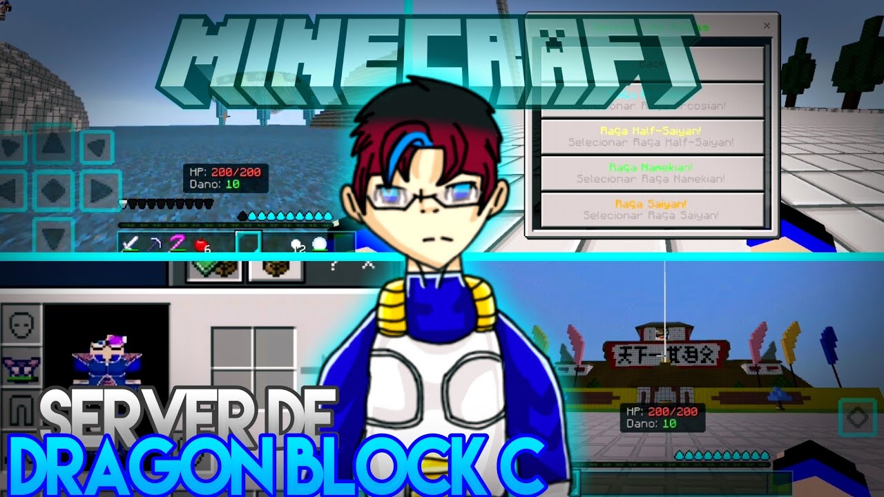 SAIU NOVO SERVER DE DRAGON BLOCK C PARA MINECRAFT PE!! |「MCPE」| «Tenshi ...