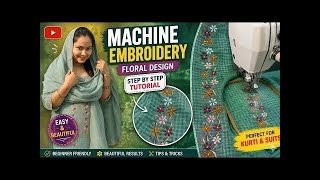 Machine #embroidery tutorial (live session)