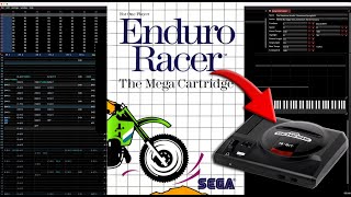 Enduro Racer Title Screen + BGM 1 - Mega Drive/Genesis Arrange (Furnace)