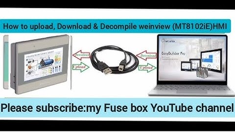 How to program upload Chinese HMI weinview MT8102iE | HMI programming Weinview MT8102iE