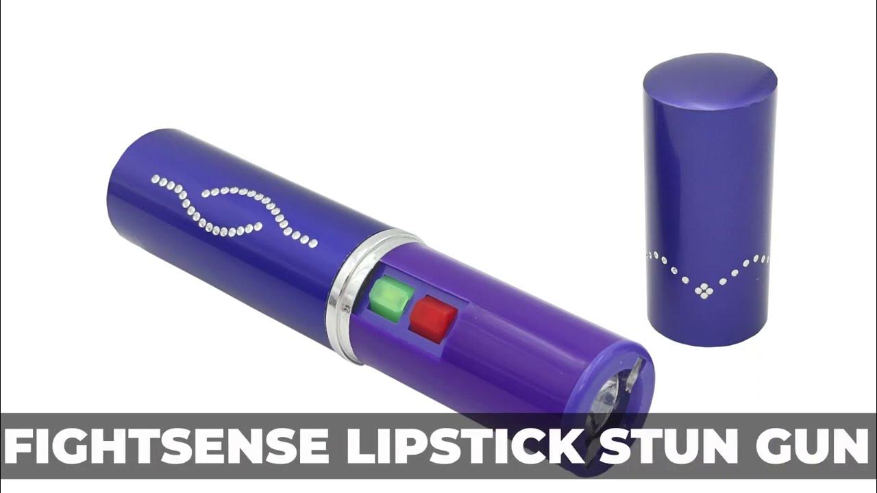 Fightsense Heavy Duty Lipstick Stun Gun with LED Flash Light of 120 Lumens and heavy duty Taser