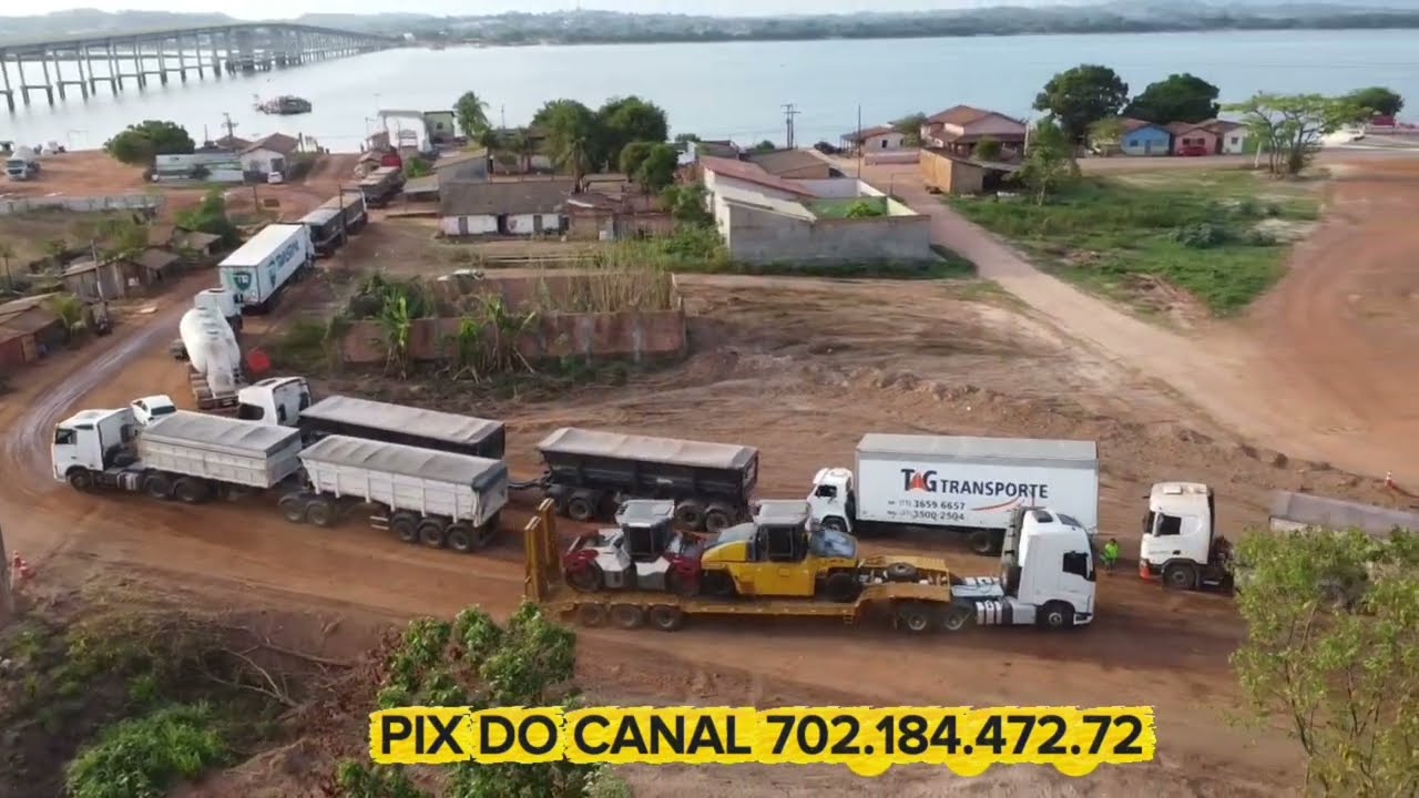 Аэрофотоснимки строительства плацдармов через реку Арагуайя, Кшамбиоа (Туркменистан) - Сан-Жералд...