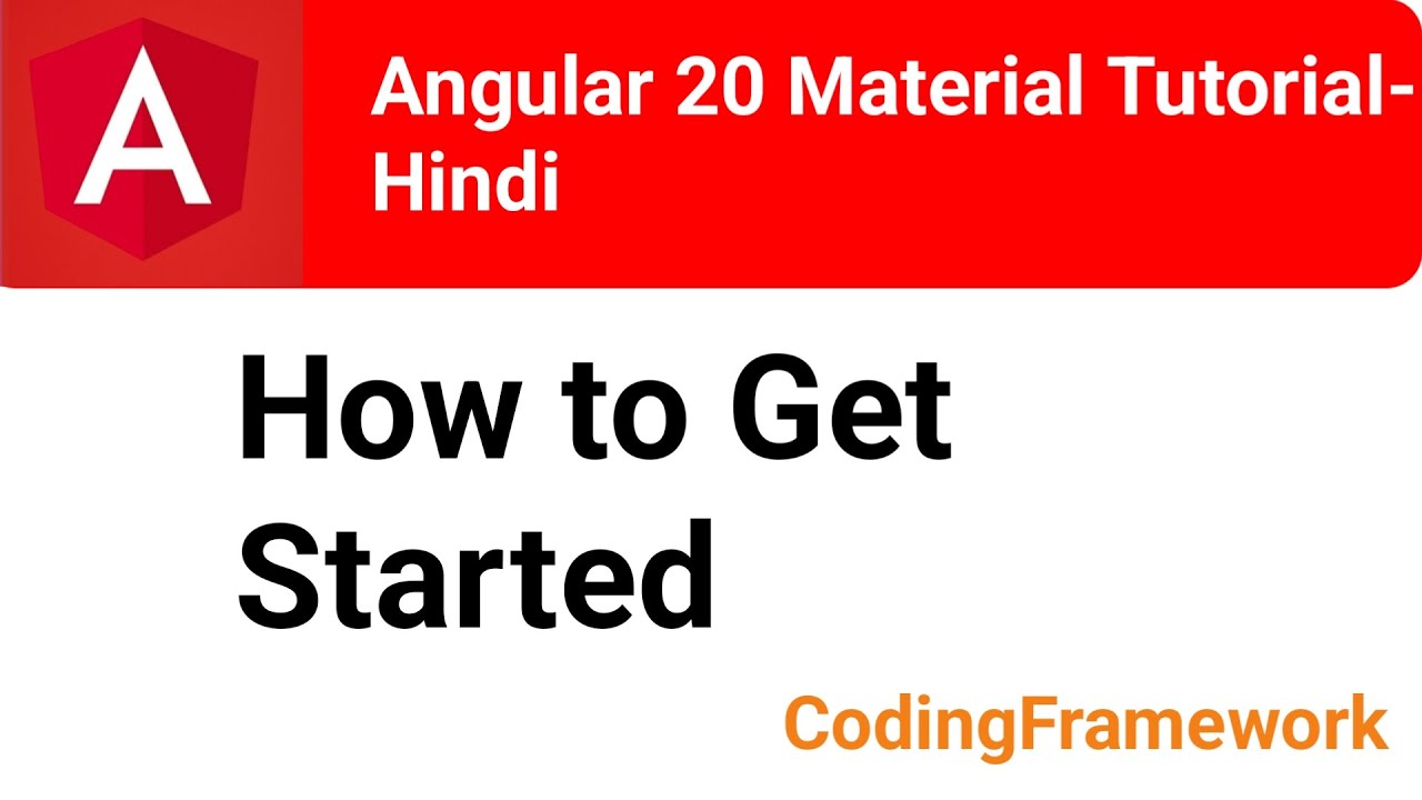 Angular 20 Material Tutorial Day 2 | How to Get Started with Angular ...