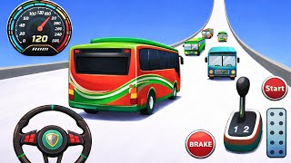 Crazy Bus Mega Ramp Impossible Racing - Bus Stunts Racing - Bus Simulator 3D - Android Gameplay - 7 screenshot 2